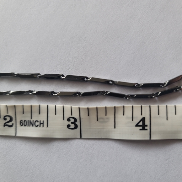 Eddie Borgo black enamel chain 28" long - Picture 4 of 4